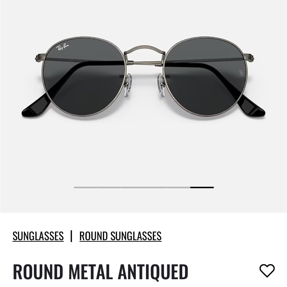 ROUND DARK GREY RAY BANS !! only worn twice!